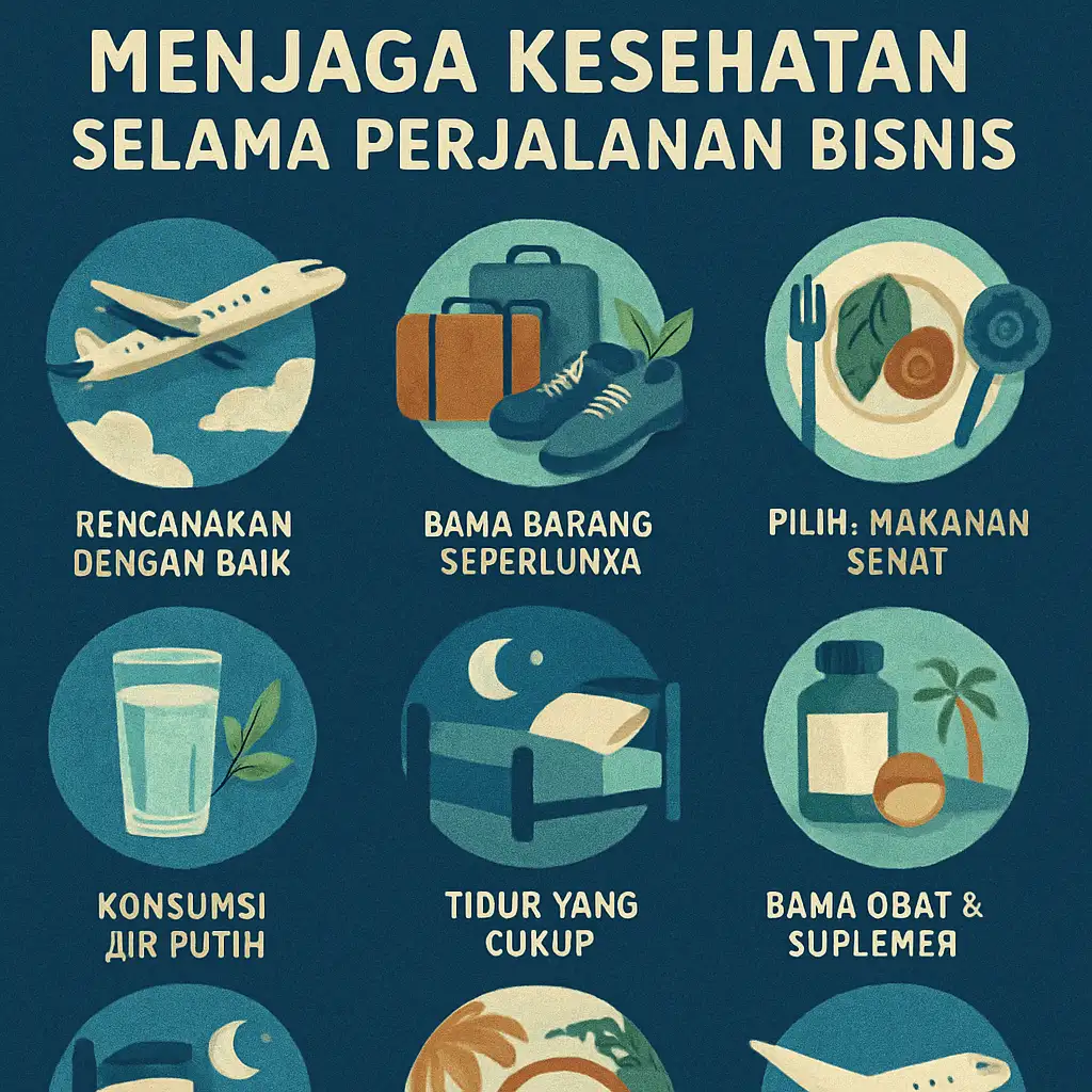 10 Tips Menjaga Kesehatan Selama Perjalanan Bisnis