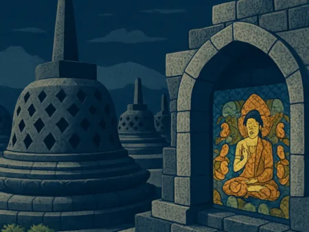 Menyaksikan Keindahan Seni Mozaik di Candi Borobudur